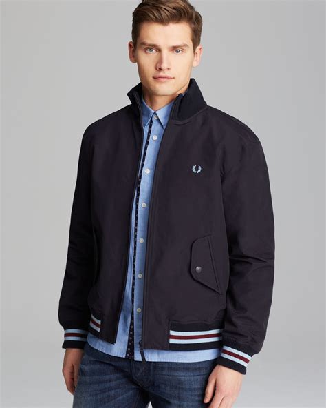 fred perry navy blue jacket